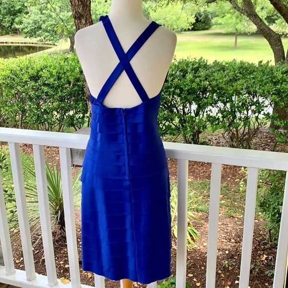 Eliza J Tiered Dress | Cobalt - Picture 2 of 4